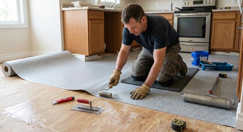 Linoleum Floor Installation in Cabin John, MD