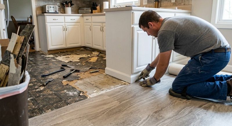 Linoleum Flooring Replacement in Fairfax, VA