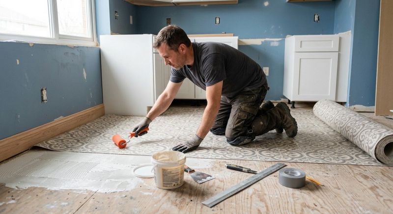 Sheet Linoleum Installation in Burke, VA